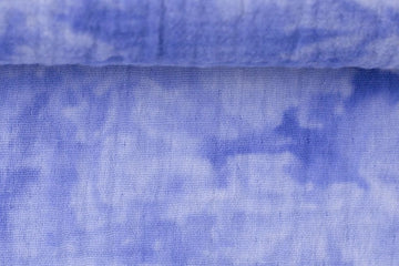 Restmenge 80 cm Musselin, Batik, blau